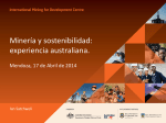 Mining and sustainability: experience from Australia