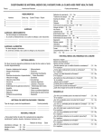 cuestionario de historial medico del paciente para la clinica kids first