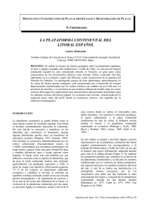 la plataforma continental del litoral español