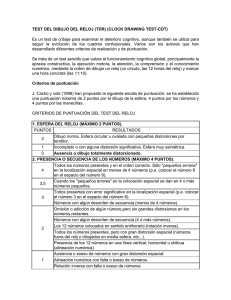 TEST DEL DIBUJO DEL RELOJ (TDR) (CLOCK DRAWING TEST