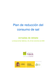 Plan de reducción del consumo de sal