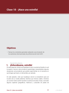 Clase 18 - ¡Nace una estrella!