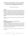 Del teatro posdramático al drama posteatral. Un camino de