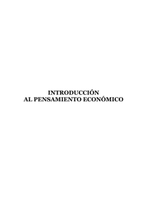 introducci&oacute;n al pensamiento econ&oacute;mico - FaEA