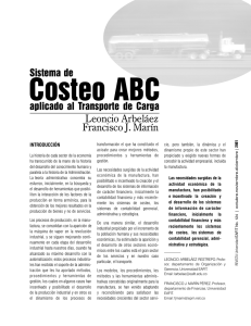 Sistema de costeo ABC aplicado al Transporte de Carga