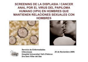 screening de la displasia anal - Jornades VIH-SIDA