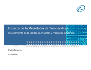 Impacto de la Metrología de Temperatura