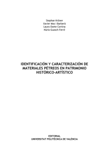 identificación y caracterización de materiales pétreos en patrimonio