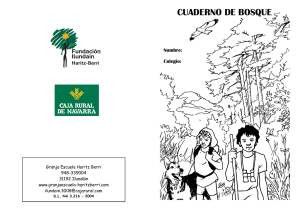 cuaderno de bosque - Granja Escuela Haritz Berri