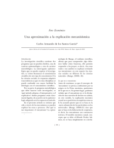 Una aproximacion a la explicacion mecanisismica. Carlos Armando