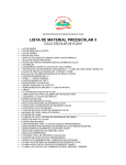 lista de material preescolar 3 - Centro Educativo Infantil Marco Polo