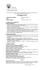 Gramática Inglesa II - Universidad del Salvador