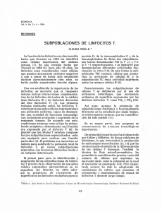 SUBPOBLACIONES DE LlNFOClTOS T.