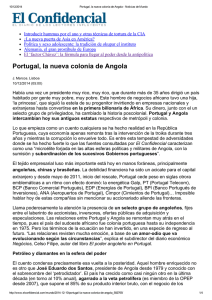 Portugal, la nueva colonia de Angola