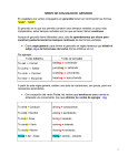 GERUNDIO En castellano los verbos
