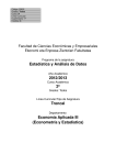 Estadística y Análisis de Datos 2012/2013 2º Troncal Economía