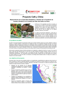 Proyecto Caf&eacute; y Clima