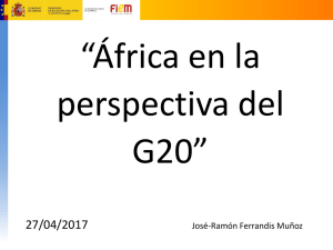 África en la perspectiva del G20. Fondo para la Internacionalización