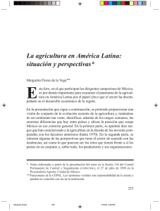 situación y perspectivas Margarita Flores de la Vega