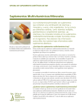 Suplementos Multivitamínicos/Minerales