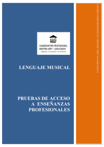 lenguaje musical pruebas de acceso a enseñanzas profesionales