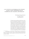 LAS CLÁUSULAS ADVERBIALES DE TIEMpO, LUGAR, CAUSA y