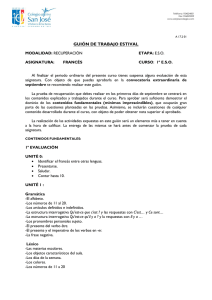 gui&oacute;n de trabajo estival