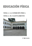 TEMA 1.- LA CONDICIÓN FÍSICA TEMA 2.