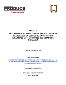 anexo 2. analisis microbiologico de productos carnicos