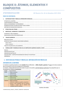 bloque temático ii. átomos, elementos y compuestos.