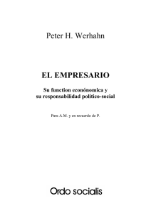 Peter H. Werhahn EL EMPRESARIO