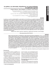 La quitina y sus derivados, biopolímeros con