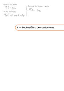 4 — Electrostática de conductores.