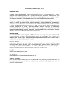 Normas Editoriales en PDF - Revista Chilena de Antropología Visual