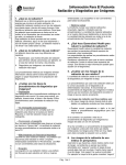 Información Para El Paciente Radiación y Diagnóstico por Imágenes