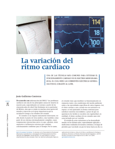 La variación del ritmo cardiaco