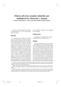 Efectos adversos sexuales inducidos por antidepresivos