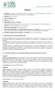 Macroeconomía - Facultad de Ciencias Sociales