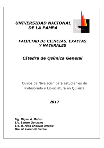 Cuadernillo Química - Facultad de Ciencias Exactas y Naturales
