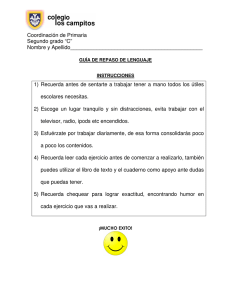 Guía lengua - Colegio Los Campitos