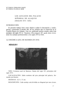 AZULEJO I - Quaderns d`investigació Alaquàs. Quaderns
