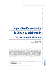 La globalización económica de China y su