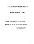 trabajo investigativo historia de cuba
