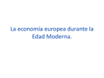 La economía europea durante la Edad Moderna.
