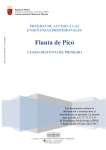 Flauta de Pico - Conservatorio de Música de Murcia
