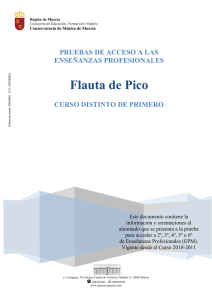 Flauta de Pico - Conservatorio de Música de Murcia