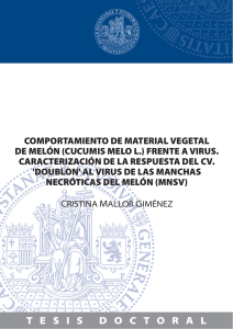 comportamiento de material vegetal de melón