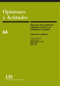 Discursos de la población migrante en torna a su instalación en