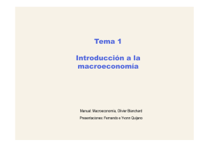 Tema 1 Introducción a la macroeconomía