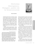 Nicholas Georgescu- Roegen, padre de la bioeconomía